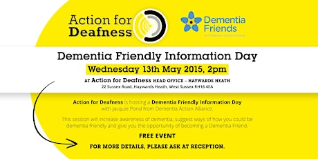 Dementia Friendly Information Day primary image