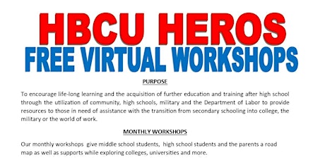 HBCU HEROS WORKSHOP primary image