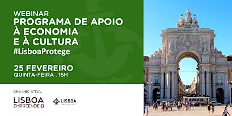 Imagem principal de Webinar: Programa de Apoio à Economia e à Cultura - Lisboa Protege