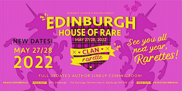 Romance Author & Reader Events presents RARE22 Edinburgh
