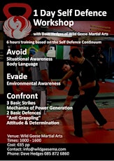 1 Day Self Defence Training Workshop with Dave Hedges primary image