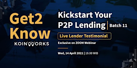 Get2Know: Kickstart Your P2P Lending | Batch 11 primary image