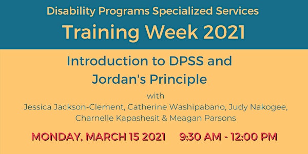 Disability Programs Specialized Services and Jordan's Principle