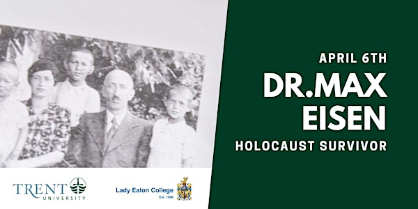 An Evening with Dr. Max Eisen: Holocaust Survivor
