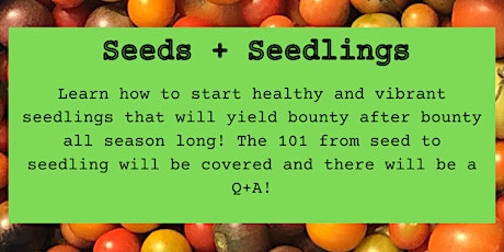 Imagem principal do evento Seeds + Seedlings