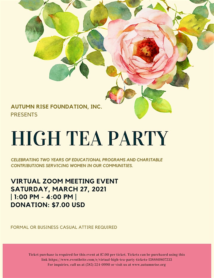 Virtual High Tea Party image