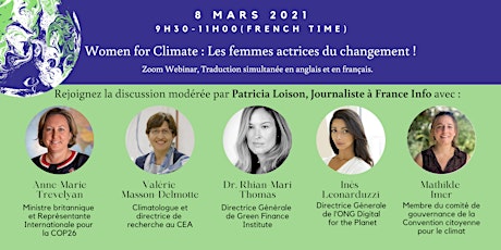 Women for Climate: Les femmes actrices du changement !