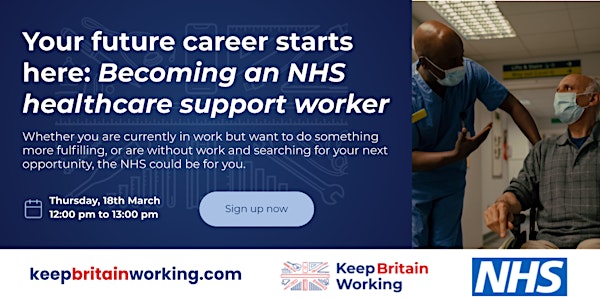 Your future career starts here: Becoming an NHS healthcare support worker
