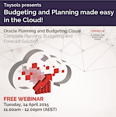 Budgeting and Planning made easy in the Cloud! primary image