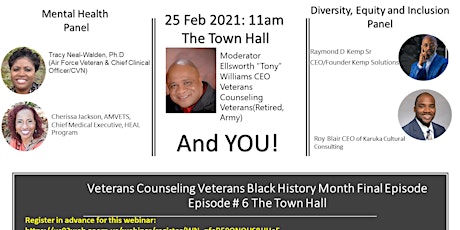 Black Veterans, Families and Mental Wellness Town Hall primary image
