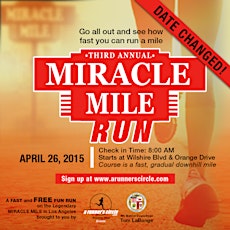 3rd Annual Miracle Mile Fun Run primary image