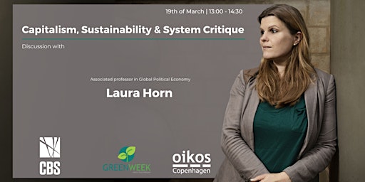 Green Week x Laura Horn: Capitalism, Sustainability & System Critique primary image
