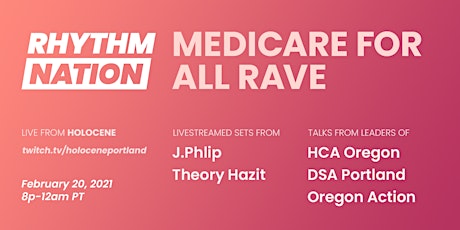 Rhythm Nation: Medicare for All Rave (Virtual) Panel + Performances primary image