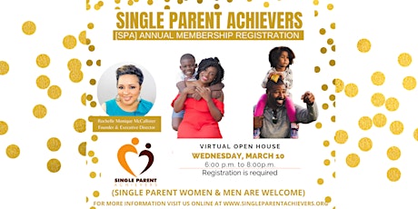 Single Parent Achievers Open House - Annual Membership Registration primary image