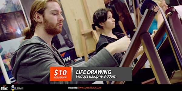 Open Life Drawing on Friday nights (12 March 2021)