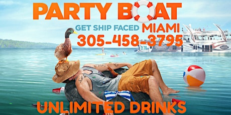 Miami Party Boat - Twerk contest &  Unlimited drinks included tickets