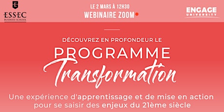 [LIVE] Présentation du Programme Transformation X ESSEC primary image