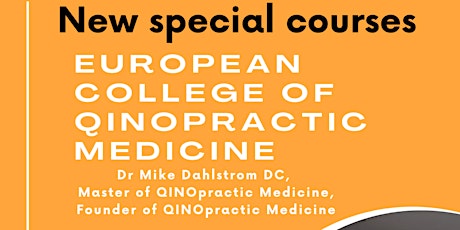 Imagen principal de European College of QINOpractic Medicine:  New special courses