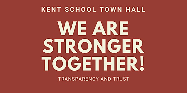 Kent School Virtual Town Hall