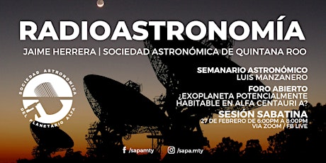 Imagen principal de Radioastronomía | Sesión Virtual SAPA