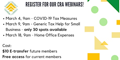CRA Webinars: Home Office Expense for Employees primary image