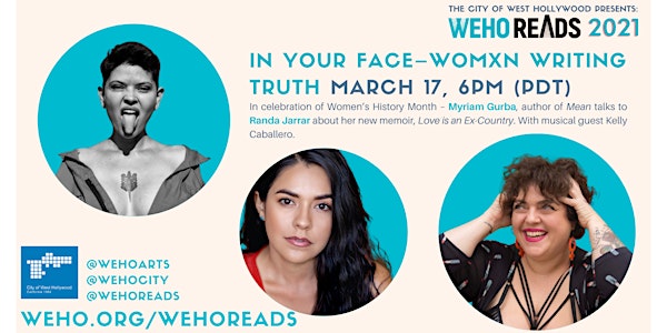 WeHo Reads Presents  In Your Face: Randa Jarrar and Myriam Gurba