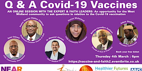Black Country Covid 19 Vaccine Q&A session 2