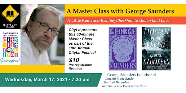 CityLit Master Class with George Saunders