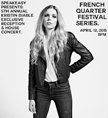 Speakeasy Presents: Kristin Diable Exclusive Reception & House Concert. FQ Fest Series. primary image