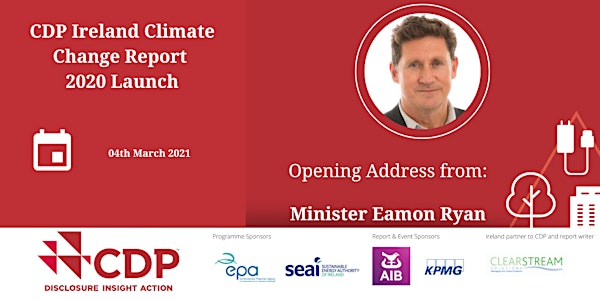 CDP Ireland Climate Change Report 2020 Launch