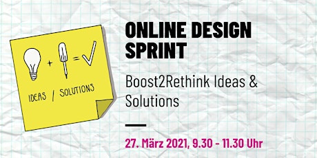 Hauptbild für Online Design Sprint - lerne, wie Innovation remote getrieben wird.