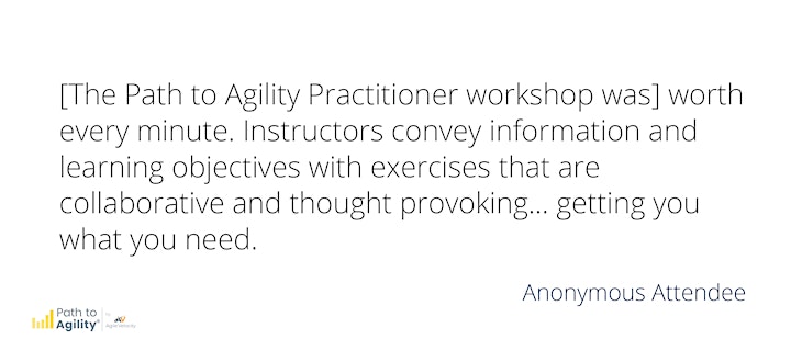 Certified Path to Agility® Practitioner  Workshop - LIVE ONLINE image