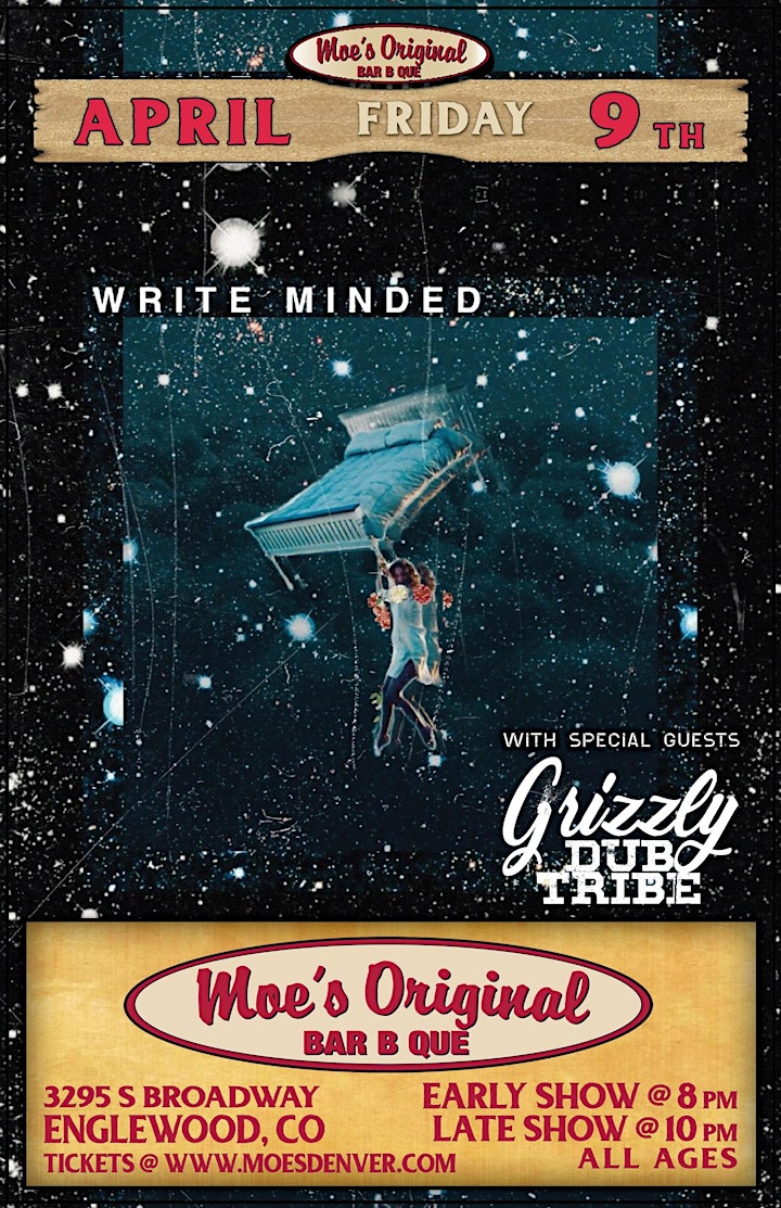 Write Minded (Late Show) w/ Grizzly Dub Tribe (Early Show) image