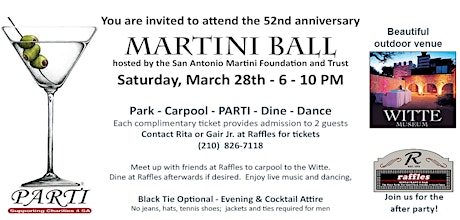 2015 Martini Ball at the Witte-Invitations must be obtained from Martini Ball Director primary image