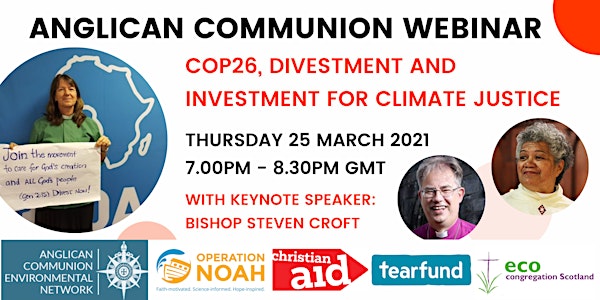 Anglican Communion: COP26, Divestment and Investment for Climate Justice