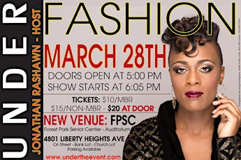 UNDER2015 - 'FASHION" Is Served - DOORS OPEN @5:00 PM primary image