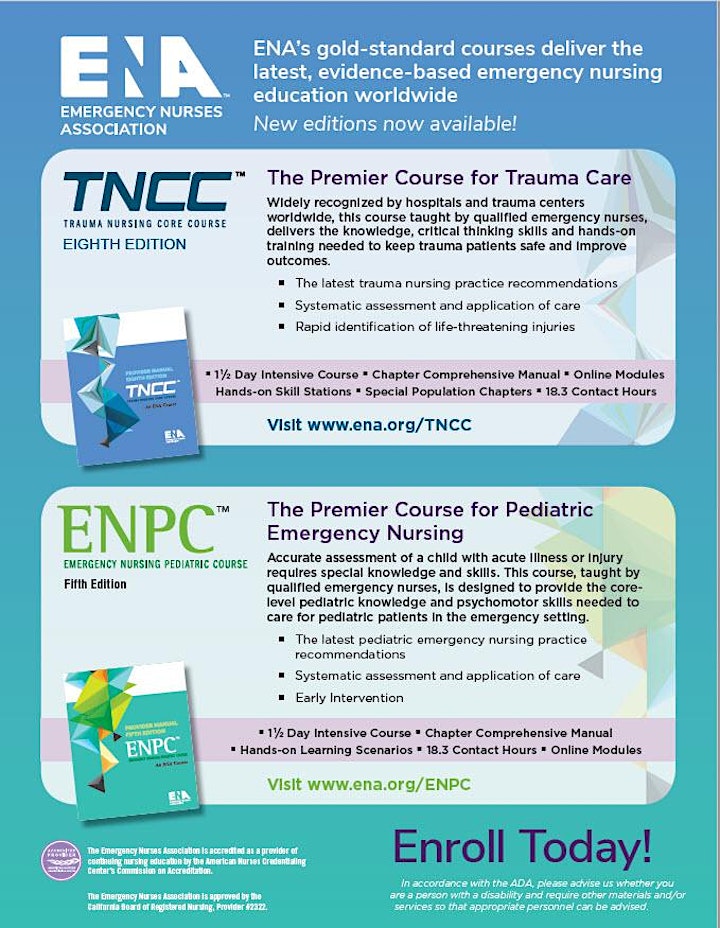 2021 ENPC Provider- Emergency Nursing Pediatric Course image