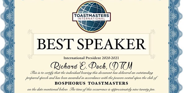 Toastmasters Public Speaking & Leadership