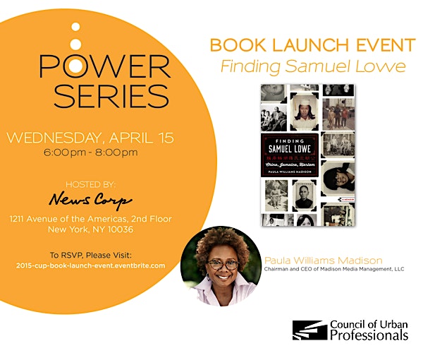 Book Launch Event: Finding Samuel Lowe by Paula Williams Madison