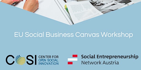 Hauptbild für EU Social Business Canvas Workshop (offen für alle Interessierten)