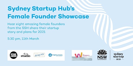 Sydney Startup Hub Female Founder Showcase primary image