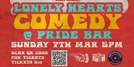 Lonely Hearts Comedy @ Footscray Pride Bar - Rescheduled primary image