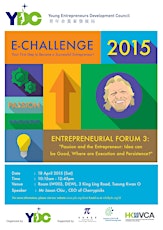 YDC EC2015 Entrepreneurial Forum primary image