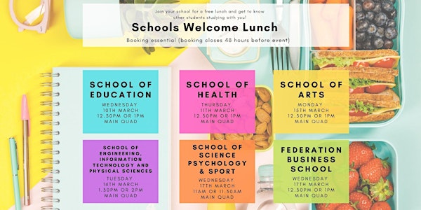 Schools Welcome Lunch - School of Education