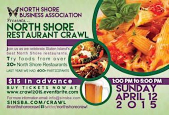 North Shore Restaurant Crawl - April 12, 2015 primary image