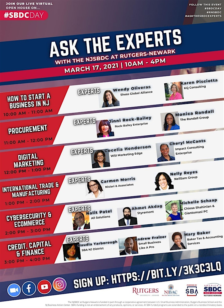  #SBDCDAY: Ask the Experts Virtual Open House image 