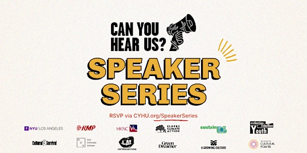 Can You Hear Us? Speaker Series