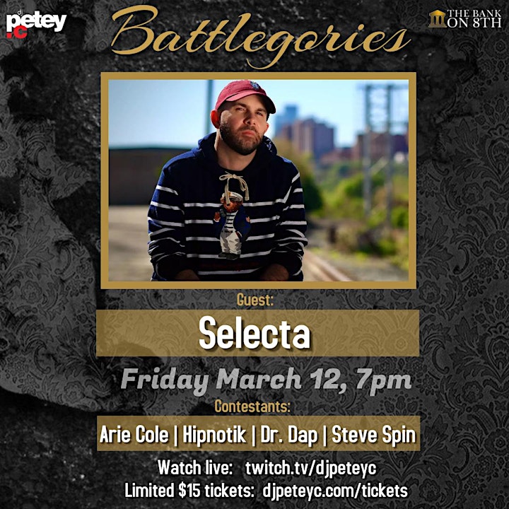 DJ Petey C Presents "Battlegories" - The Battle at The Bank (DJ Battle) image