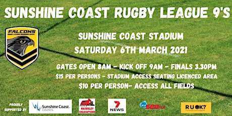 Sunshine Coast Rugby League 9's  and Family Fun Day primary image
