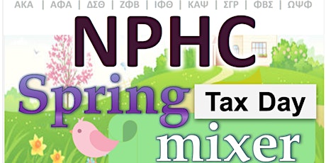 Primaire afbeelding van NPHC of Greenville Virtual Spring Tax Day Mixer 2K21